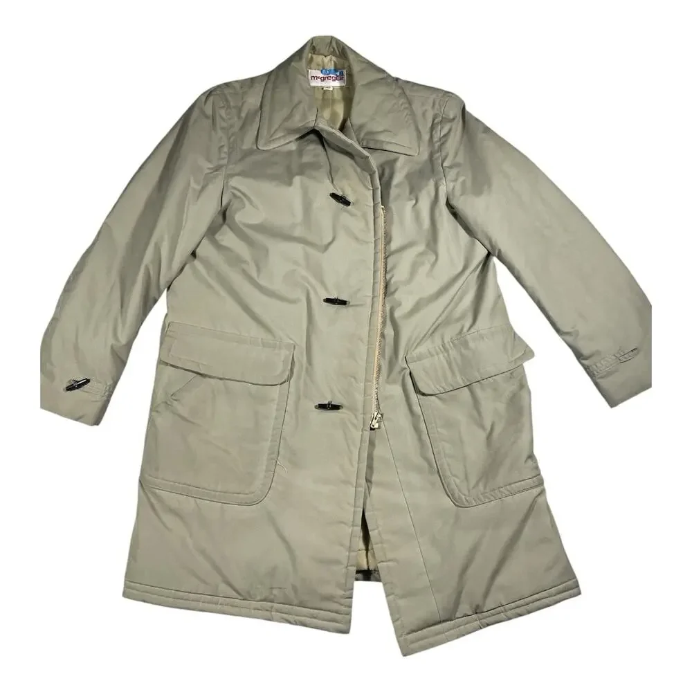 Vintage McGregor Jacket Mens 42 Tan Quilted Lined Coat Button Front Workwear‎